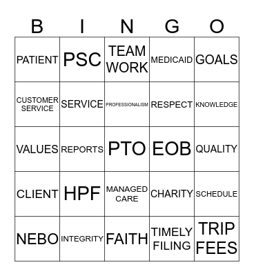 LAB WEEK 2014 Bingo Card