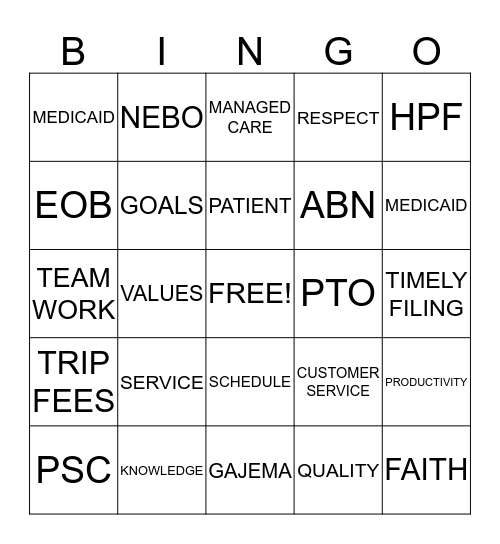 LAB WEEK 2014 Bingo Card