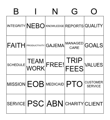 LAB WEEK 2014 Bingo Card