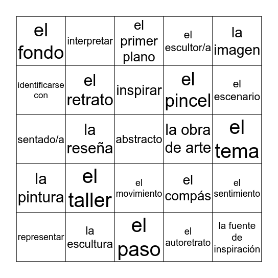 Esp 4 Capt 2 Autentico 3 Bingo Card