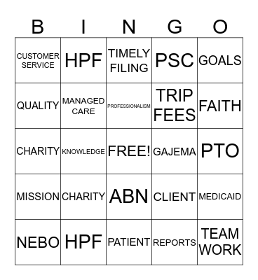 LAB WEEK 2014 Bingo Card