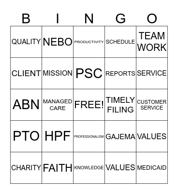 LAB WEEK 2014 Bingo Card