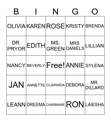 HOLIDAY FUN Bingo Card