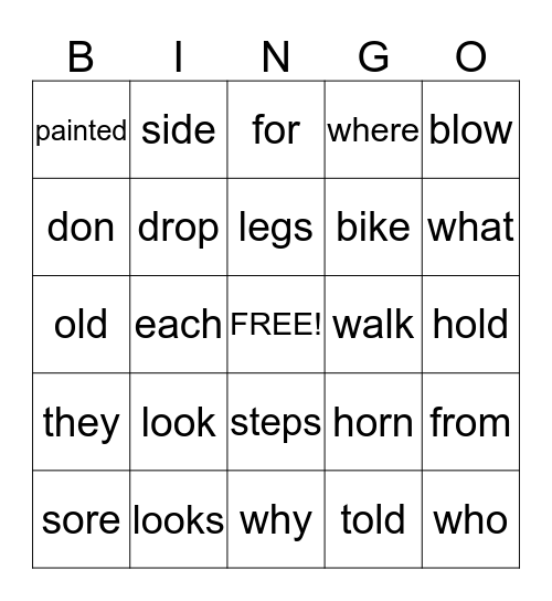 26RM E&G Bingo Card