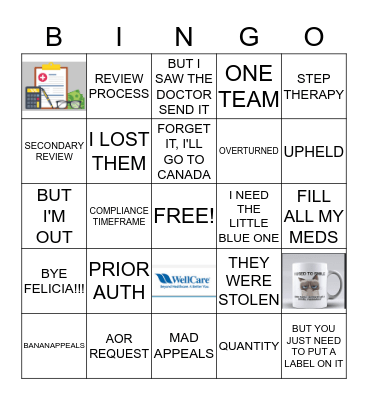 ~ Straight Outta Appeals ~ Bingo Card