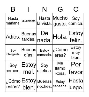 LOTERIA   Bingo Card