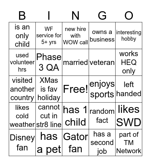 Happy Thanksgiving Bingo Card