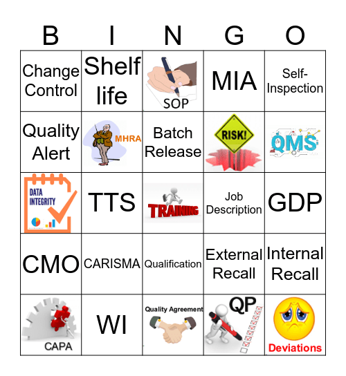 QUALITY Then Now Tomorrow   Bingo Card