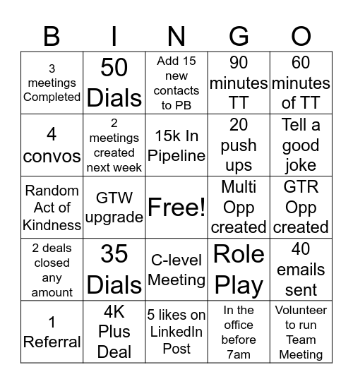 Goonies Bingo  Bingo Card