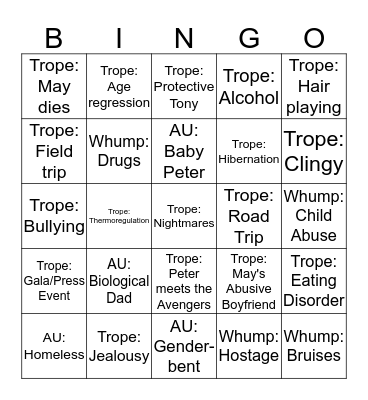 Irondad Bingo Card