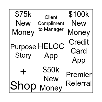 Platform Bingo Card