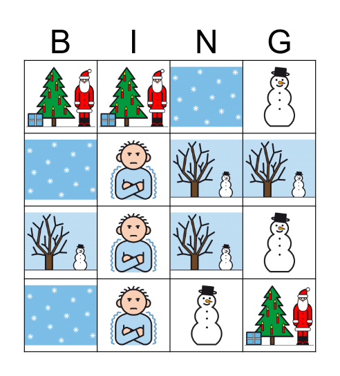 winter Bingo Card