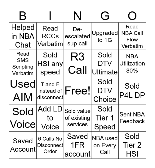 NBA BINGO!! Bingo Card
