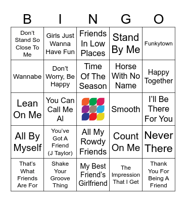 Friends 111523 Bingo Card