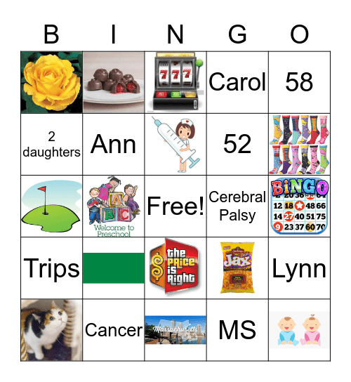 Meet my Grammy Bingo Card
