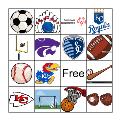 Sports Bingo Card