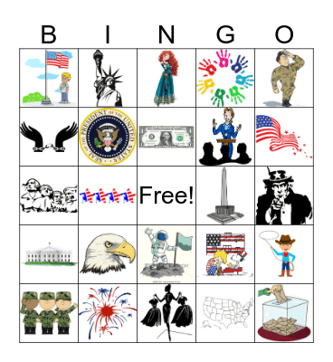 Patriotic Bingo Card