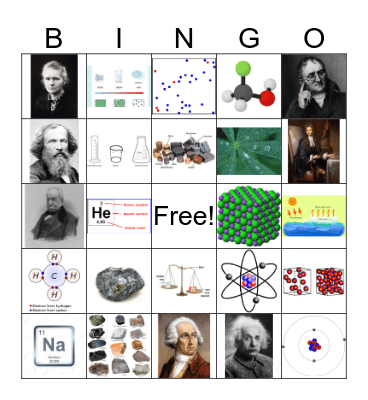 Chemistry Bingo  Bingo Card