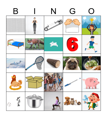 Phonics: Short Vowel Bingo Card
