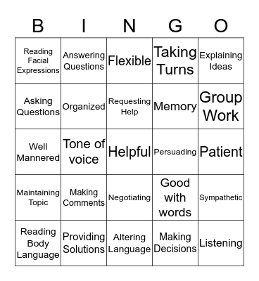Bazinga Bingo Card