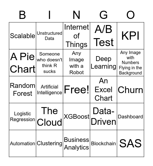 Data Science? Bingo Card