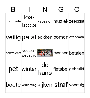 Zeepkistenrace Bingo Card