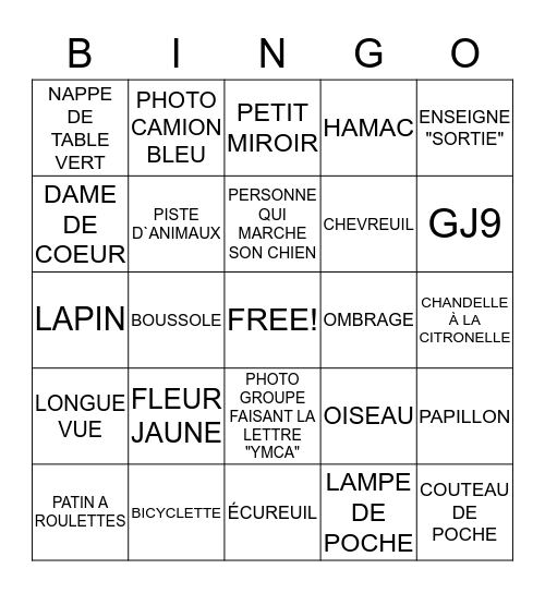 BRIBEL 50 ANS Bingo Card