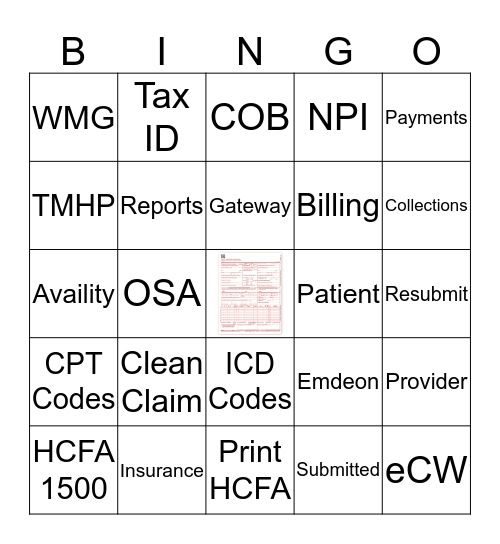 Collections Bingo Card