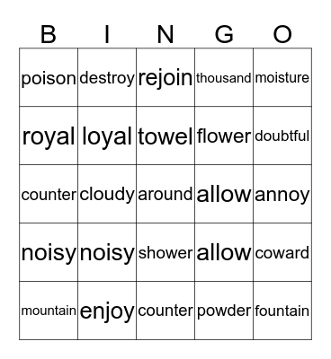 Red 83 Bingo Card