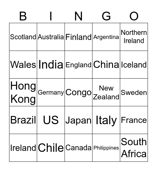 2020 International Books Bingo Card