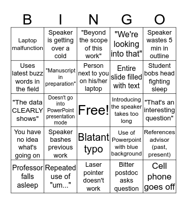 DC Retreat 2019 Bingo Card