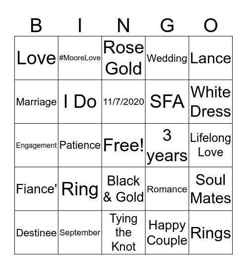 Engagement Bingo Card
