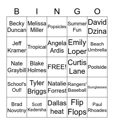 Watermark BINGO - May Birthdays Bingo Card
