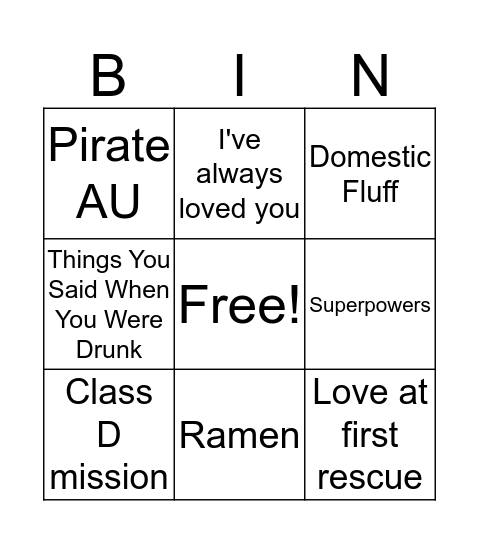 KakaIru Mini Bingo Card