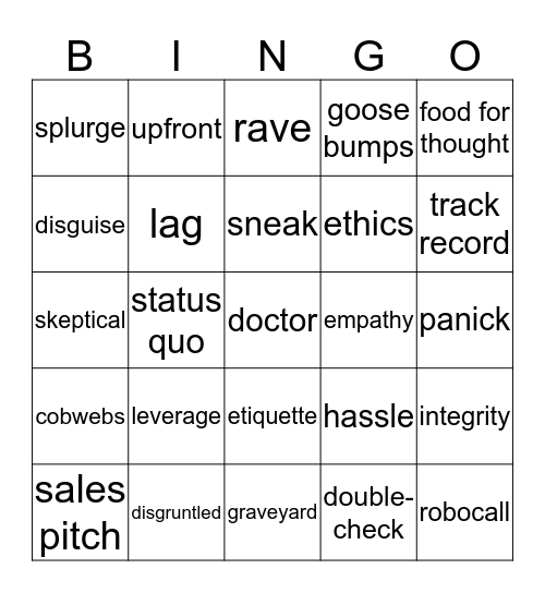 HOW MUCH DO YOU KNOW Bingo Card