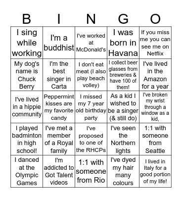Bingo SLC/Rio/Seattle Bingo Card