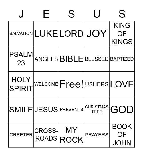 Christmas Bingo Card