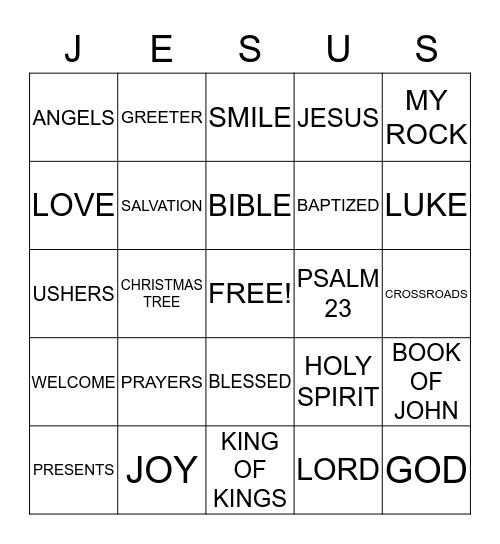Christmas Bingo Card