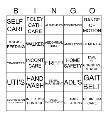 HEALTH FAIR BINGO! Bingo Card
