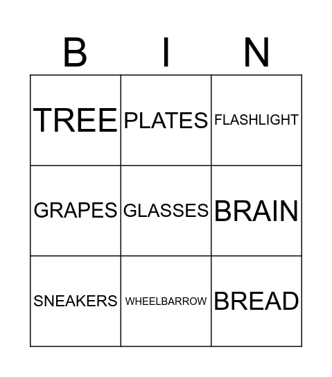 BLENDS AND DIGRAPHS BINGO Card