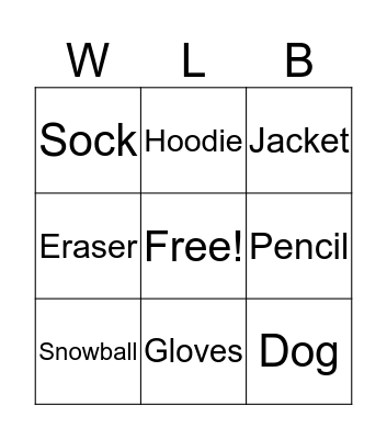 Wash & Learn Bingo! Bingo Card