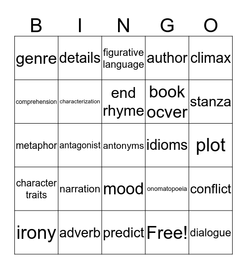 BINGO for Books Title I Family Engagement Bingo Card