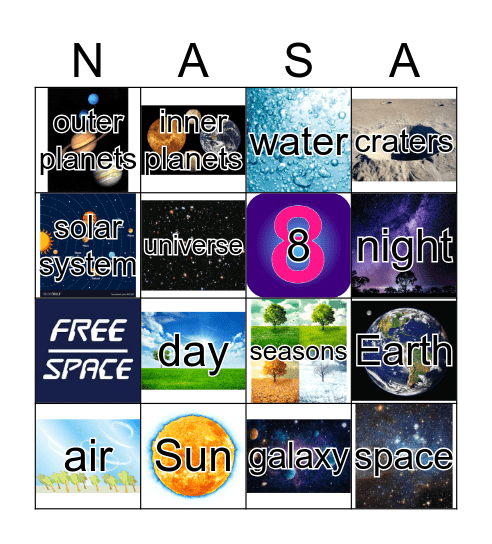 Our Place in Space Bingo Card