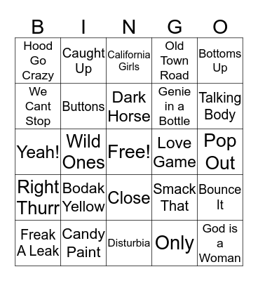 Friendsgiving Musical Bingo! Bingo Card