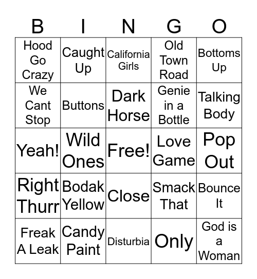 Friendsgiving Musical Bingo! Bingo Card