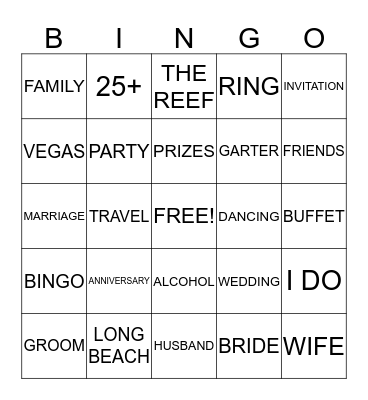 McKINNEY Bingo Card