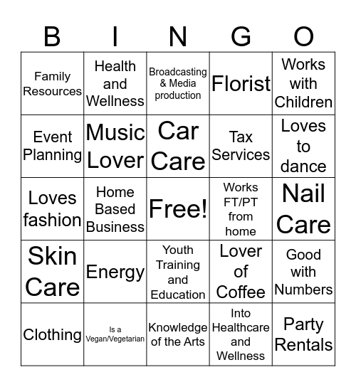 PNAACP EcoEmpower Bingo Card