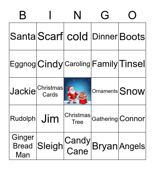 Christmas Bingo Card