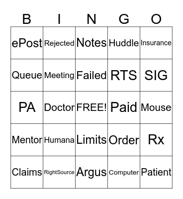 RightSource Bingo Card