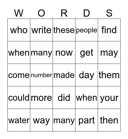 Logan Minter Bingo Card